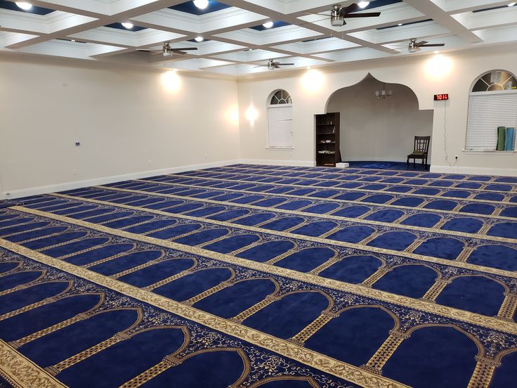 Mosque Carpets placed in a masjid
